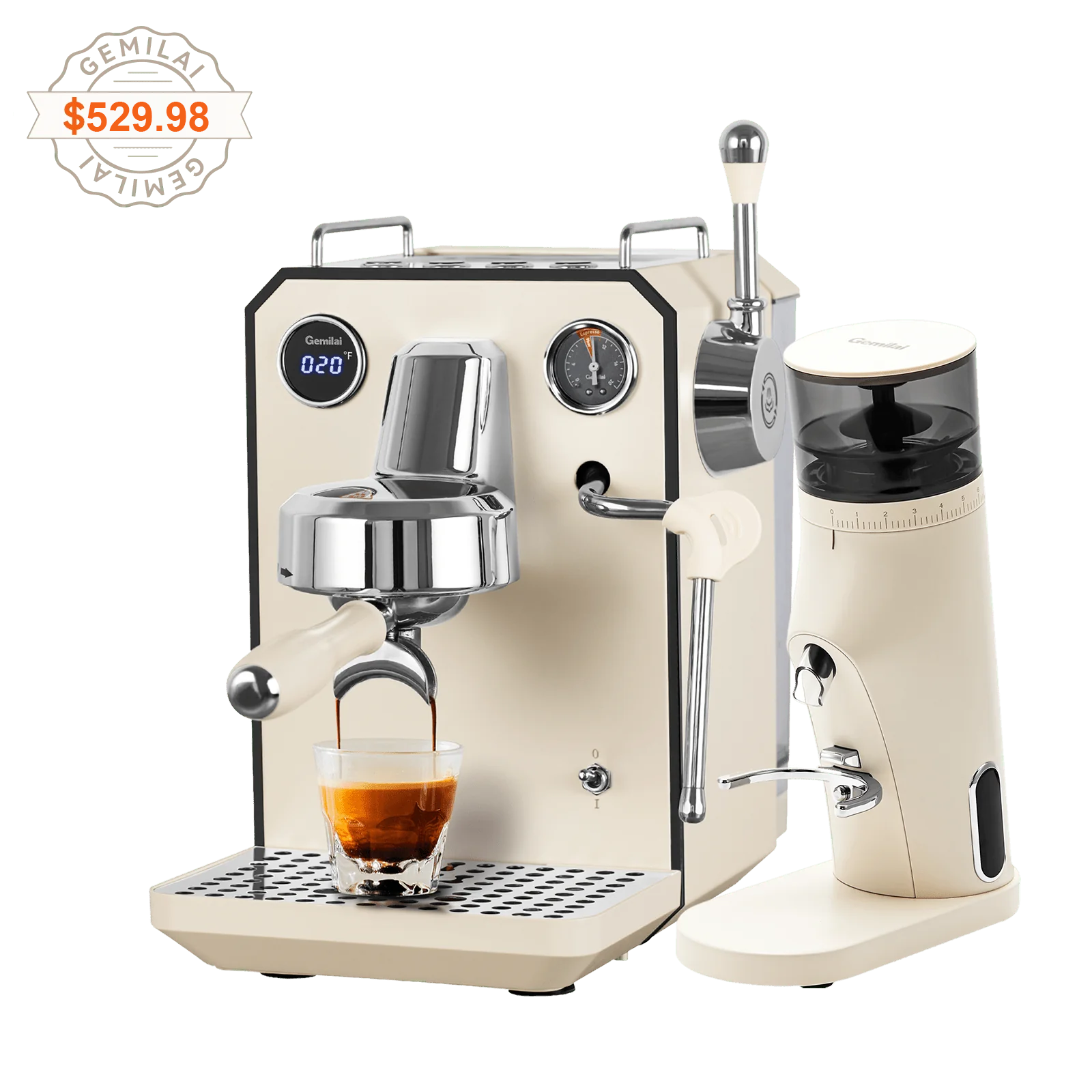 Owl G3006 Espresso Machine with G9010B Coffee Grinder