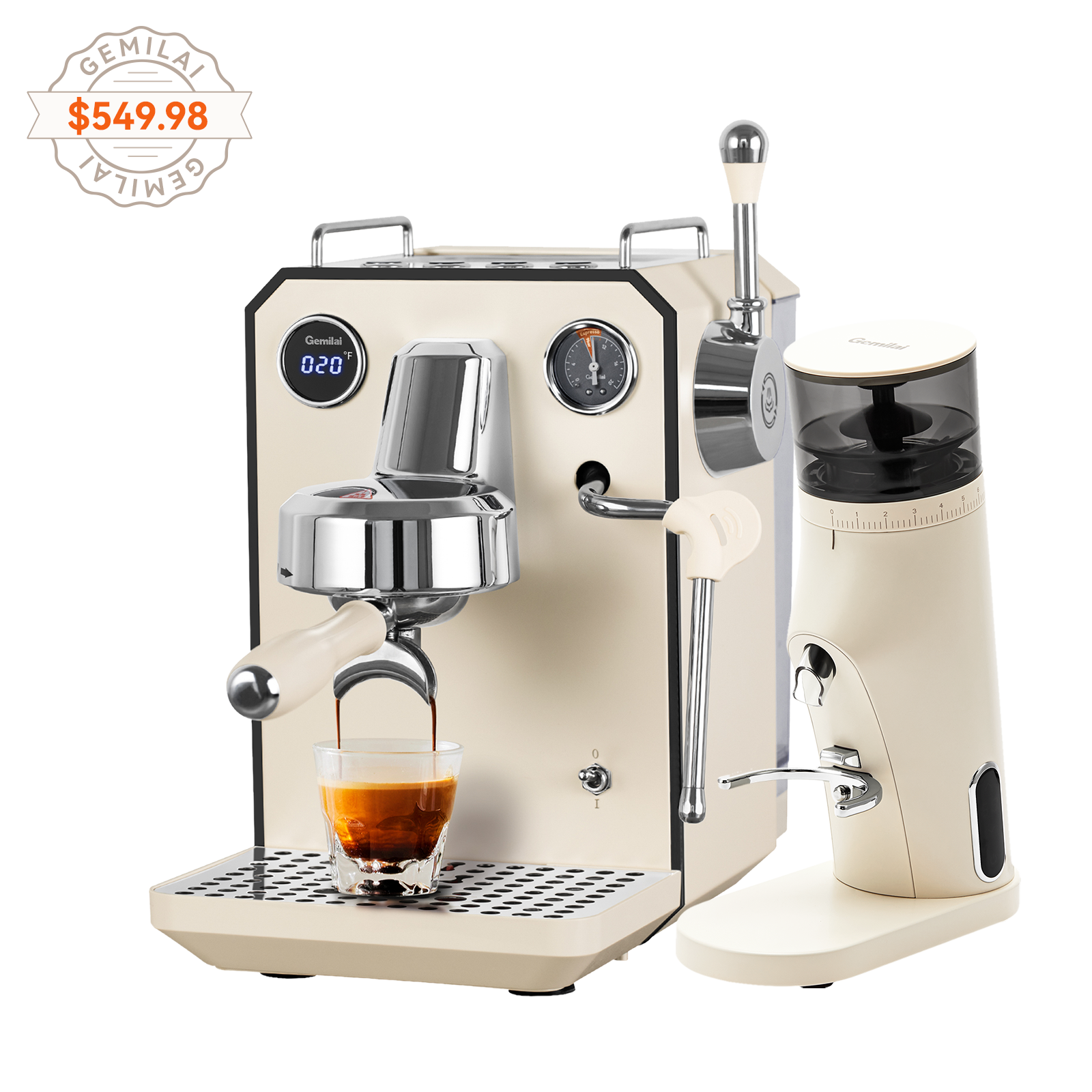 Owl G3006 Espresso Machine with G9010B Coffee Grinder