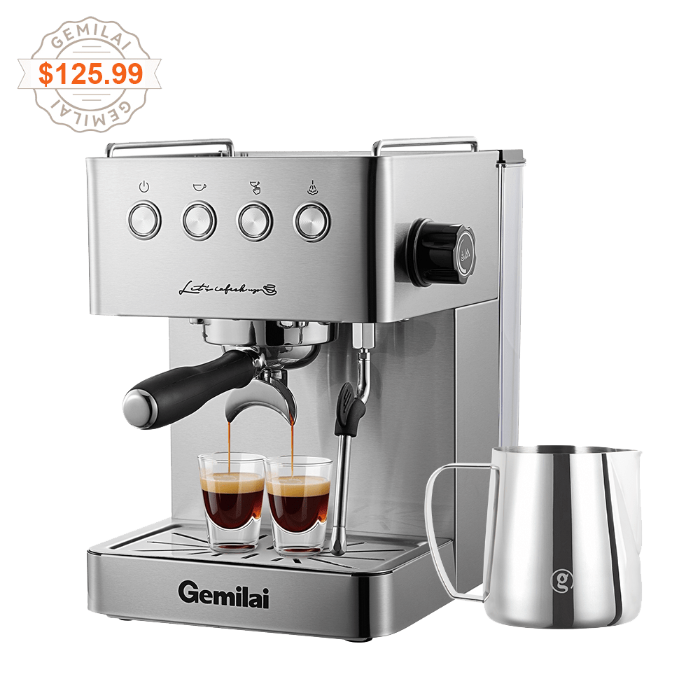Beetle G3005E Espresso Machine with Milk Frothing Pitcher - Gemilai