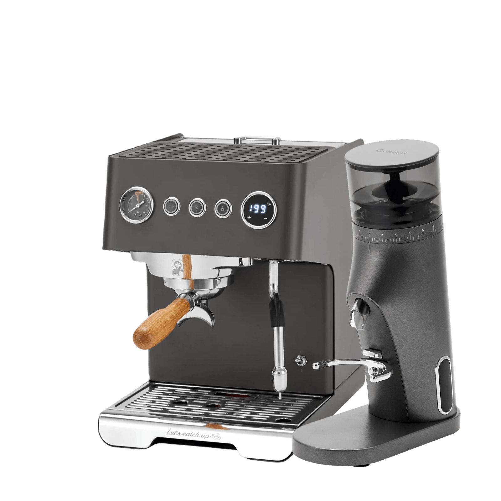 Ele G3028A Espresso Machine with G9010B Coffee Grinder - Gemilai