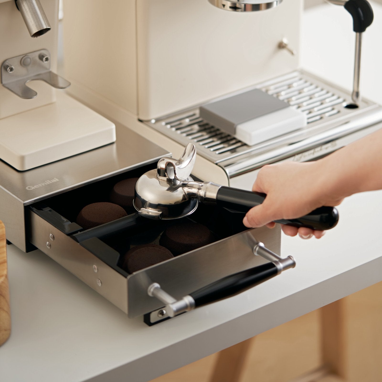 Stainless Steel Knock Box Drawer - Gemilai