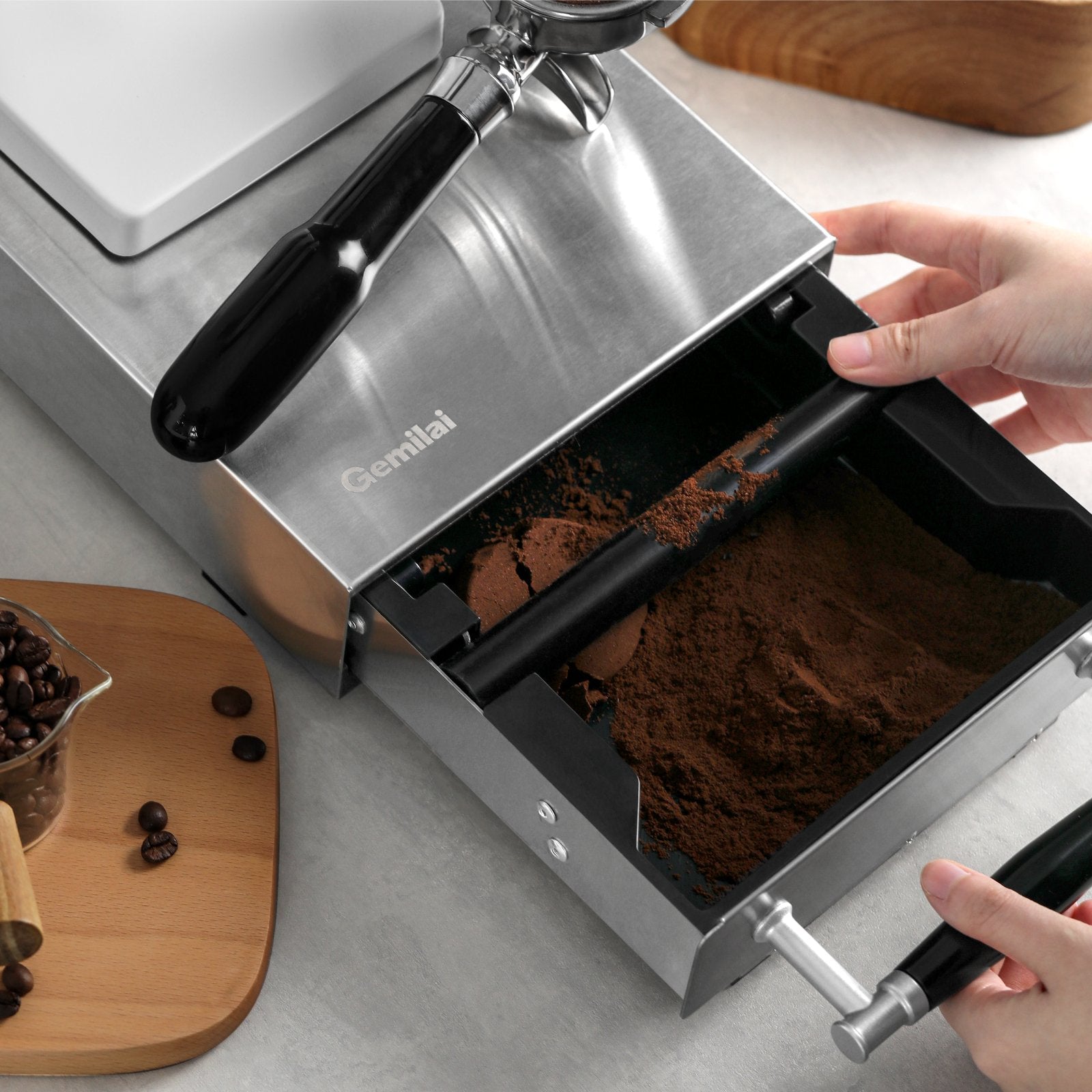 Stainless Steel Knock Box Drawer - Gemilai