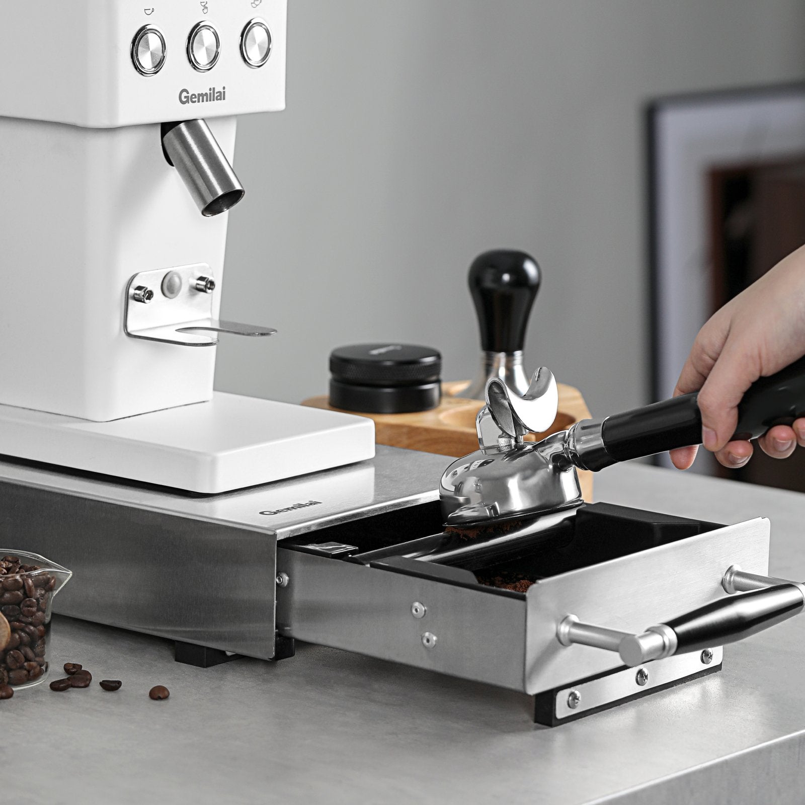 Stainless Steel Knock Box Drawer - Gemilai