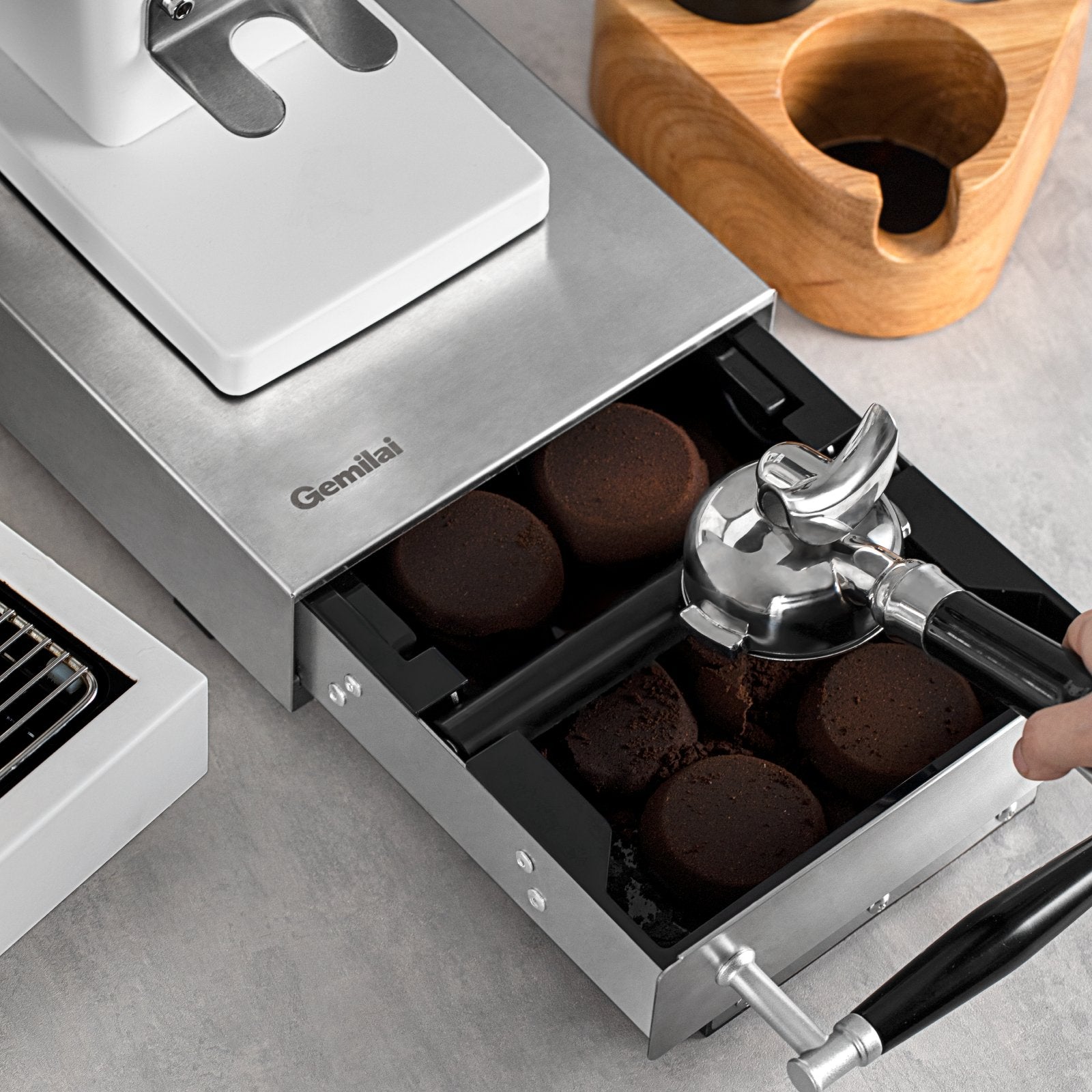 Stainless Steel Knock Box Drawer - Gemilai