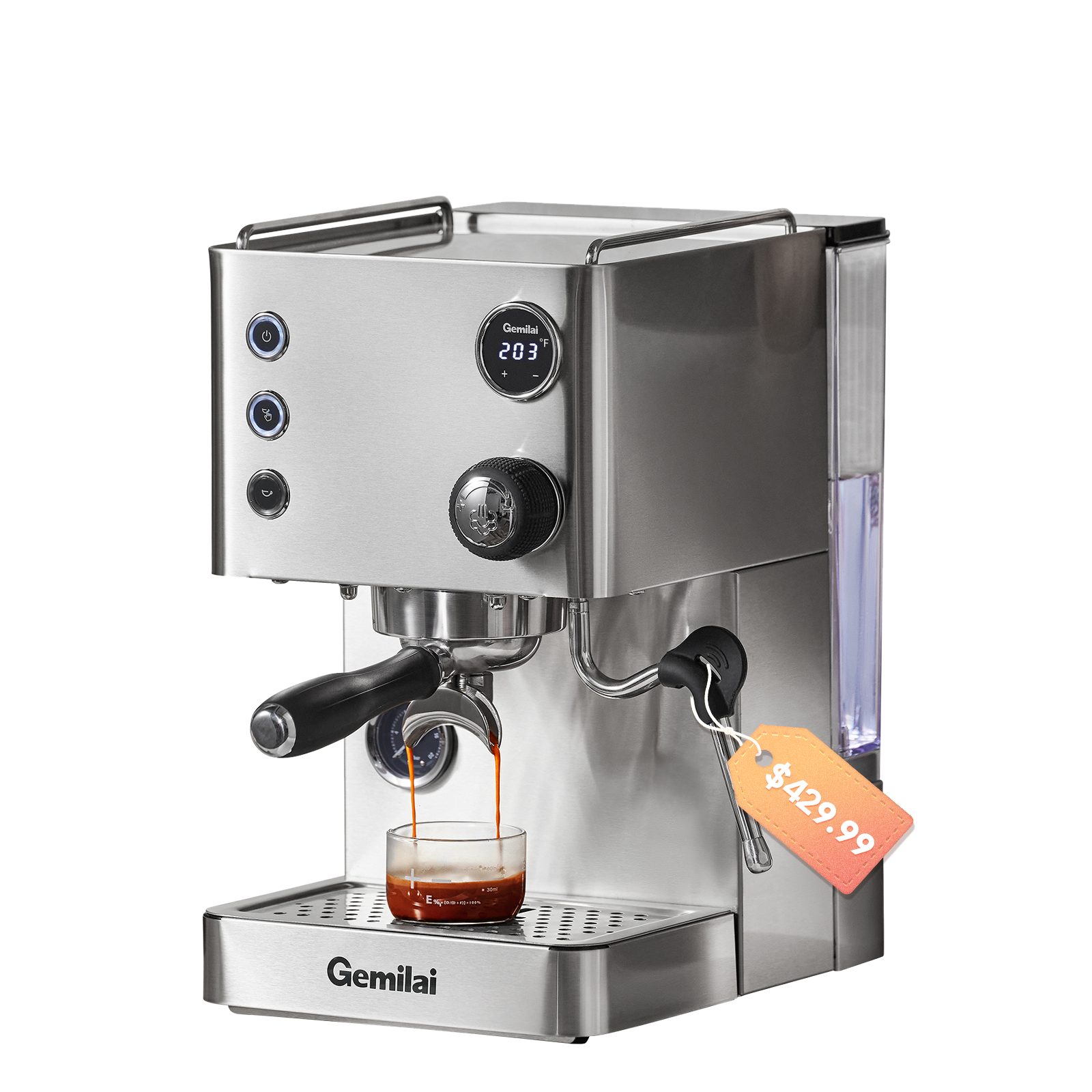 Powerhouse G3007L Espresso Machine with 550ml Brew Boiler