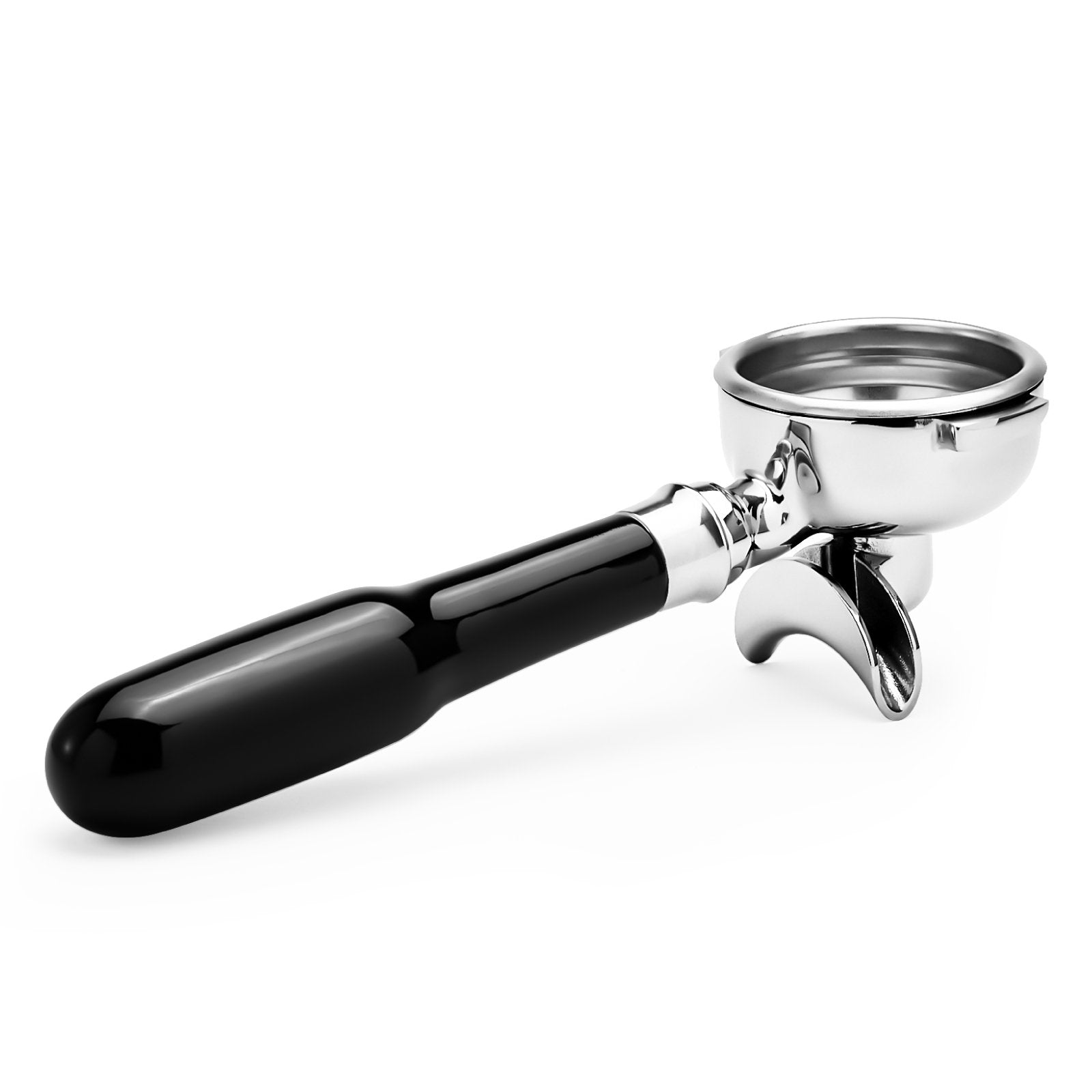 58mm Double Spouts Portafilter, 2 Ears with Double Cup Filter Basket - Gemilai