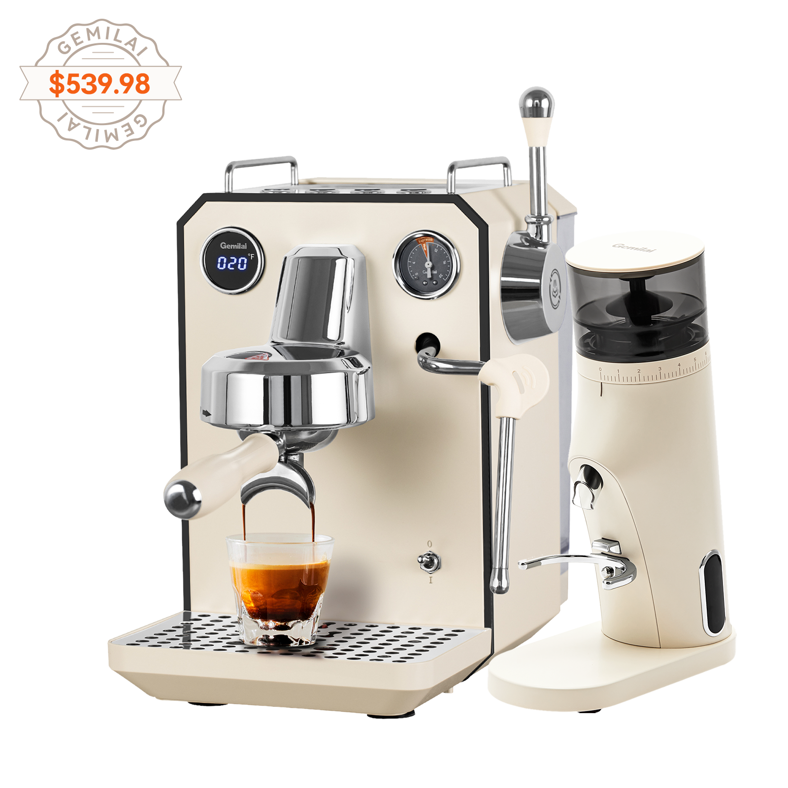 Owl G3006 Espresso Machine with G9010B Coffee Grinder
