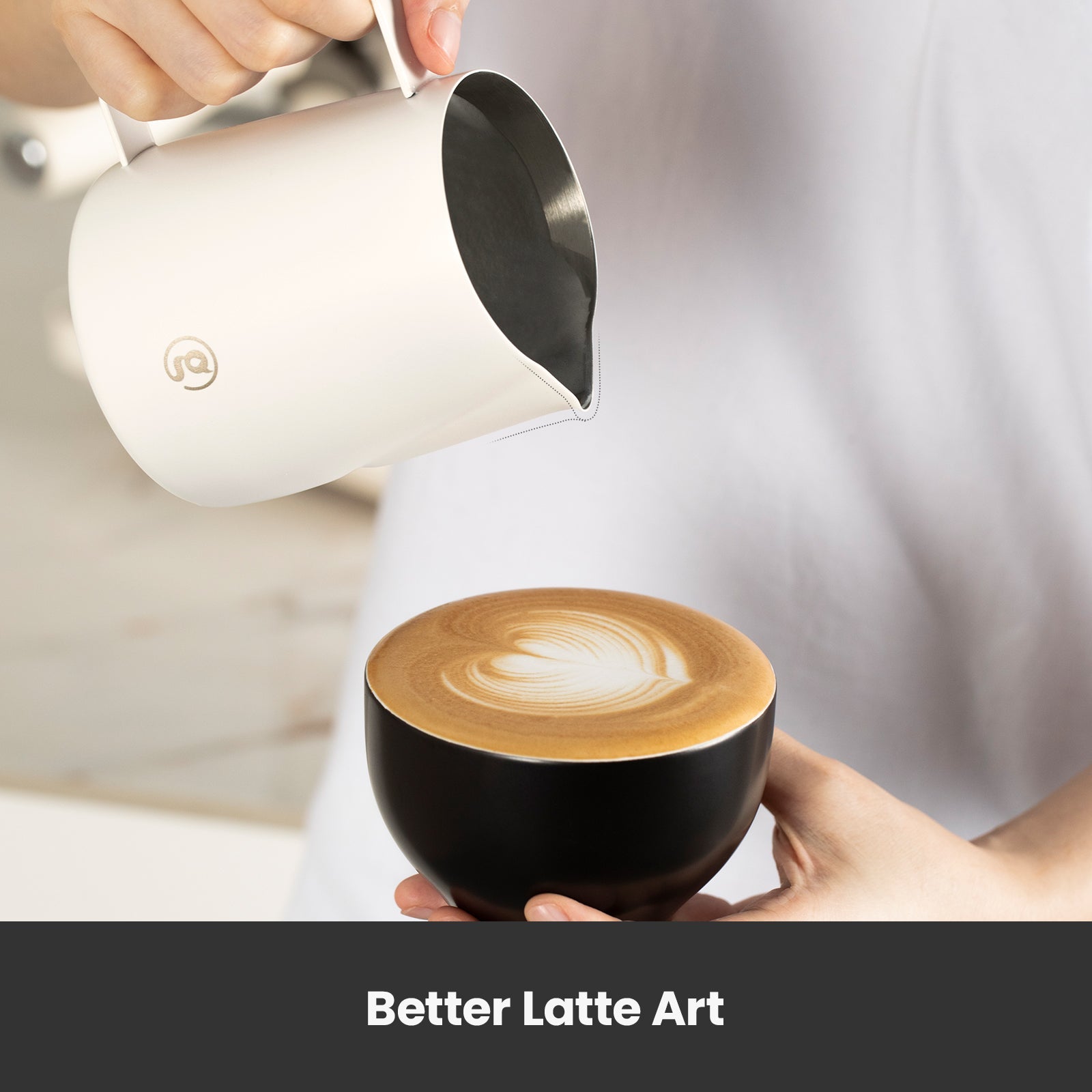 Milk Frothing Pitcher (450ml/15oz) - Gemilai