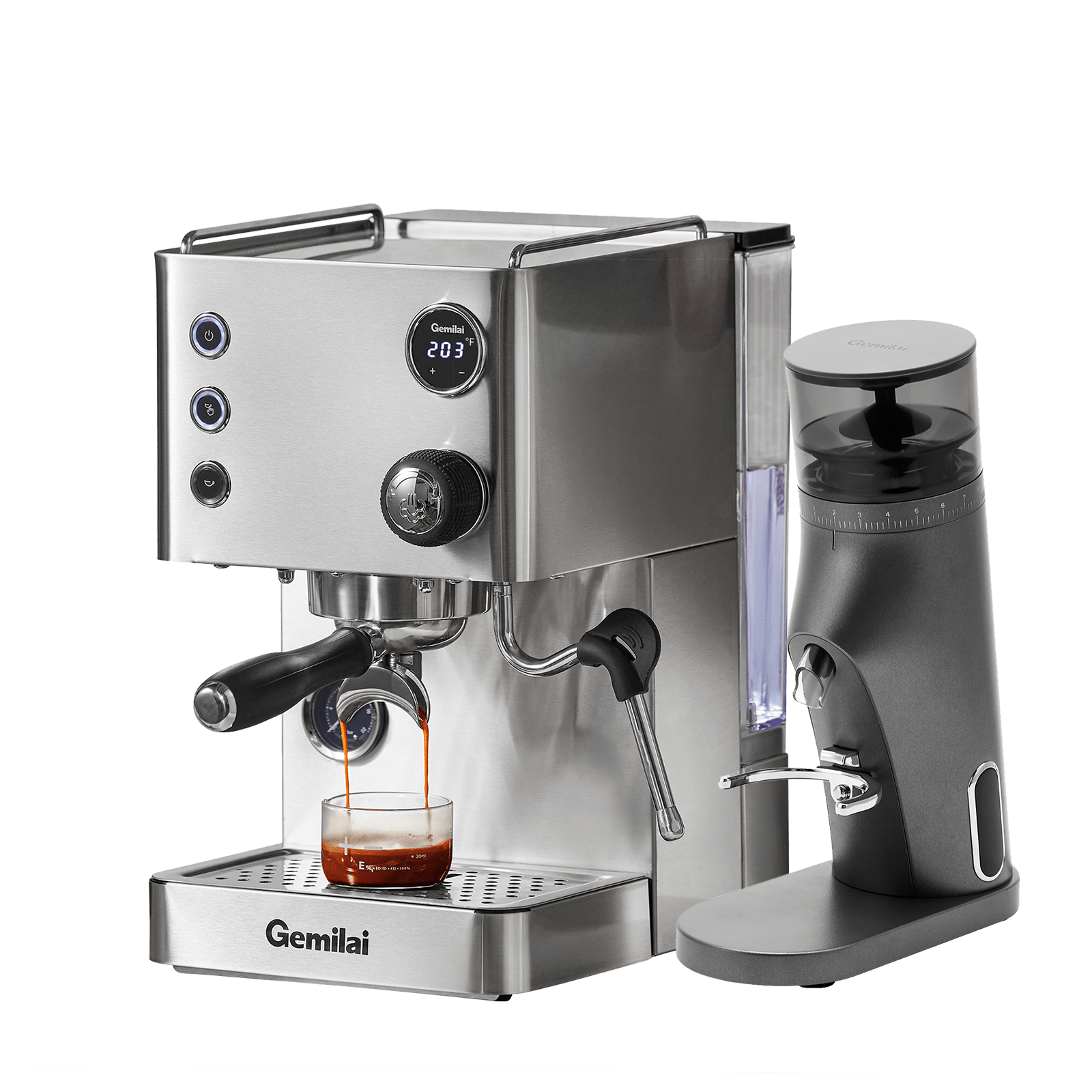 Gemilai エスプレッソマシン ホワイト 付属品あり Amazon.com: Gemilai Espresso Machine, Professional Espresso